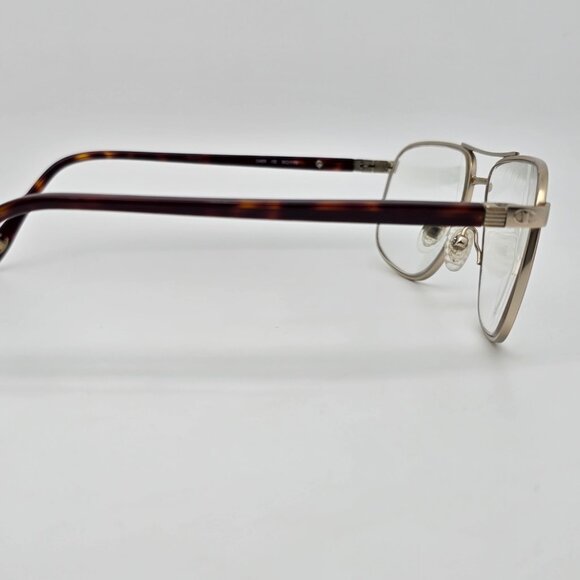 Champion CU4019 C03 Matte Gold Tortoise Aviator Eyeglasses Frame w/ Case 59mm - Picture 6 of 15